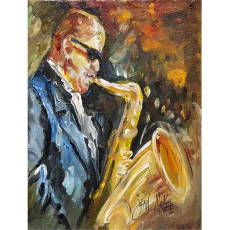 Carolines Treasures Carolines Treasures JMK1186CHF Jazz Saxophone Flag Canvas House Size JMK1186CHF